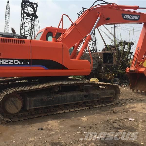 Doosan dh220lc-7 Gravemaskiner på larvebånd