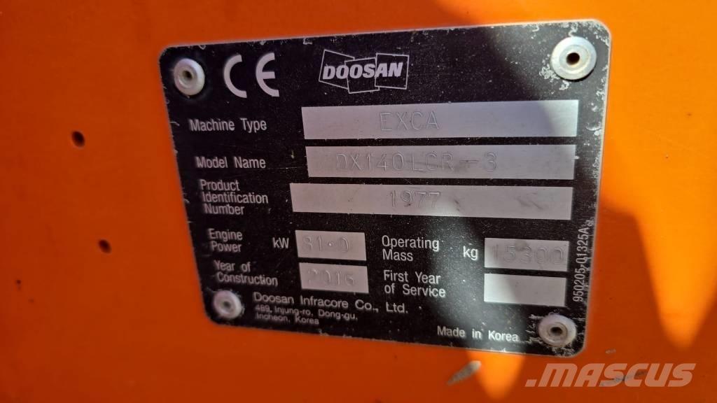 Doosan DX 140 LCR-3 Gravemaskiner på larvebånd