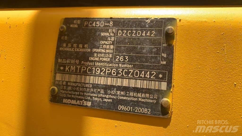Komatsu PC 450 Gravemaskiner på larvebånd