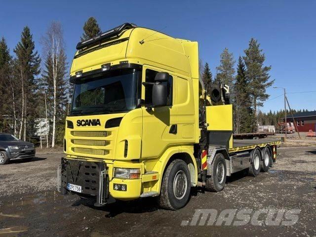 Scania R164G 8*4 Lastbil med kran