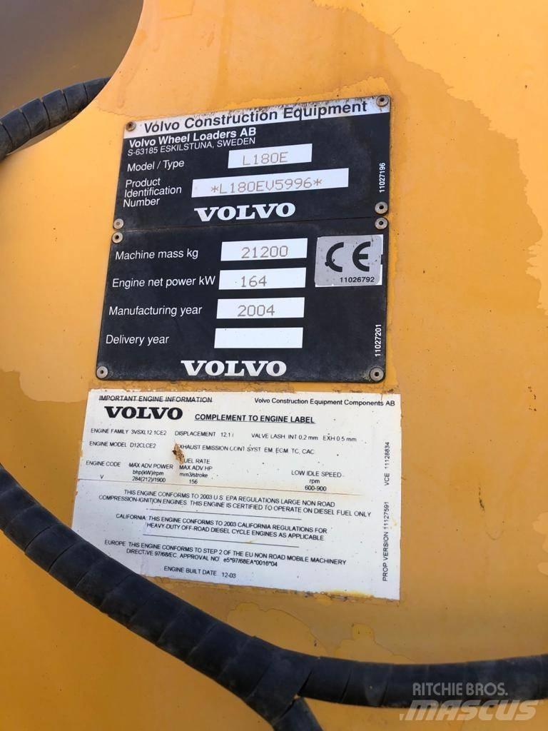 Volvo L 180 E Læssemaskiner på hjul