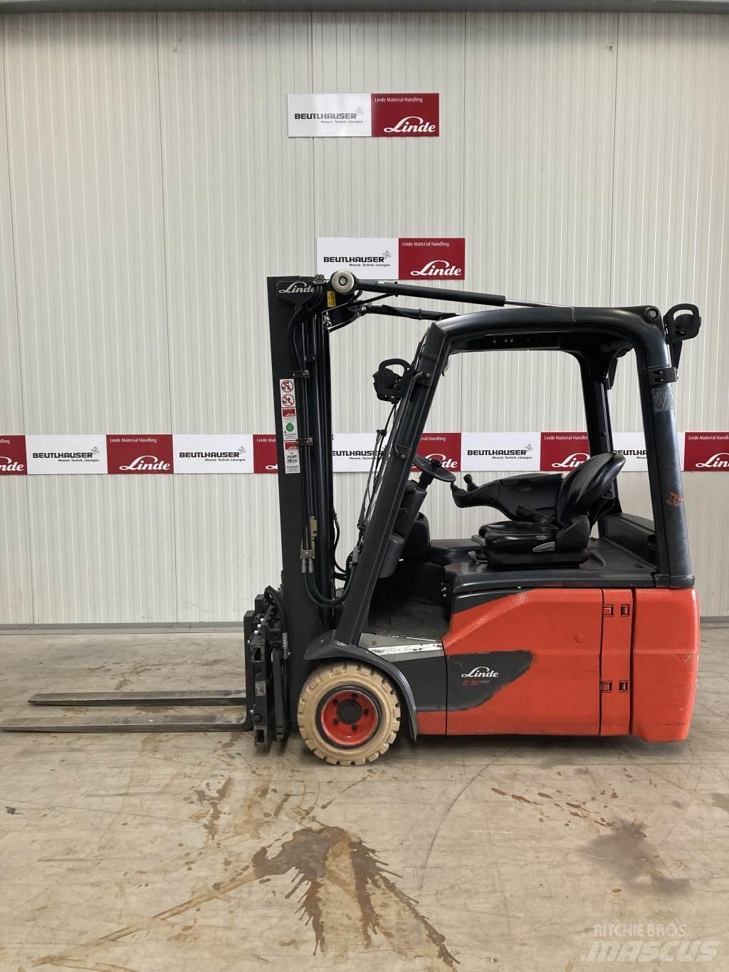 Linde E18 El gaffeltrucks