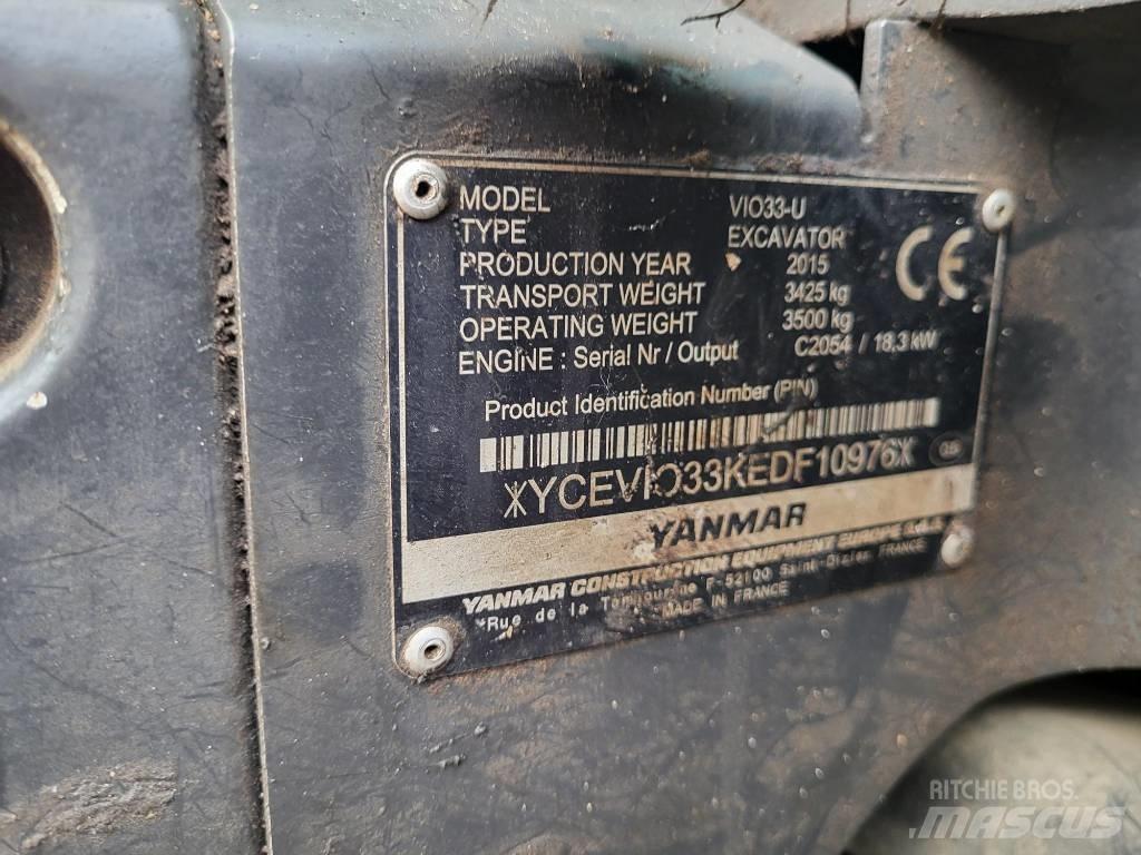 Yanmar Vio 33 U Minigravemaskiner