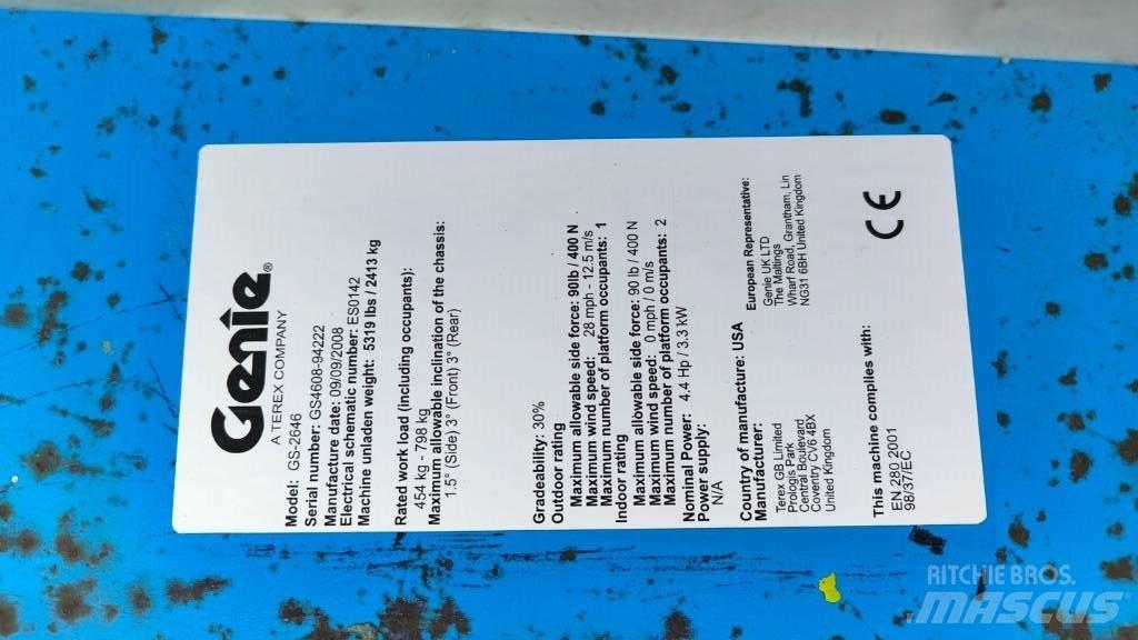 Genie GS 2646 Saxlifte