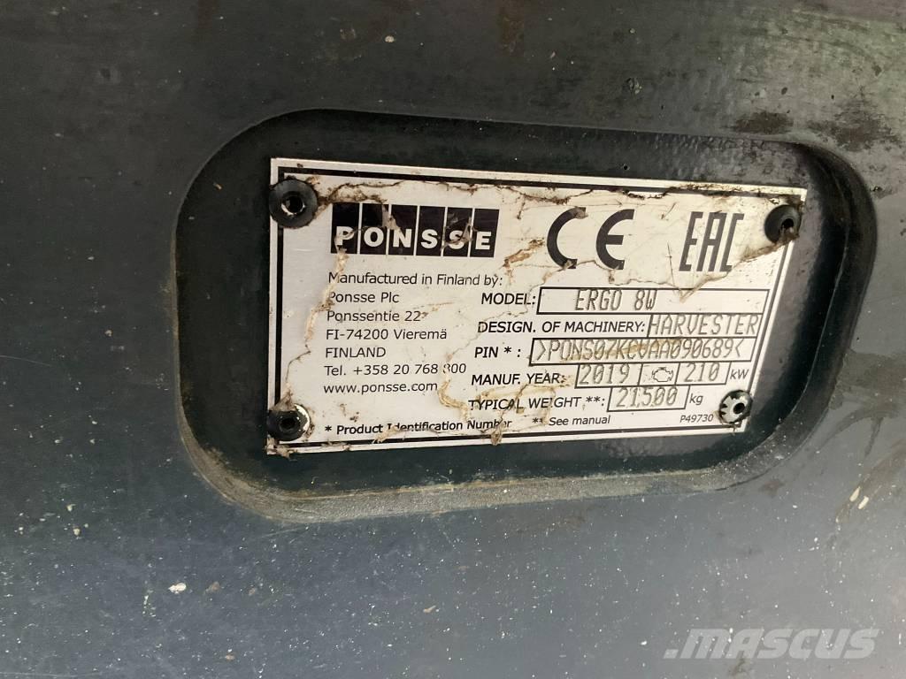 Ponsse Ergo 8W Skovningsmaskiner