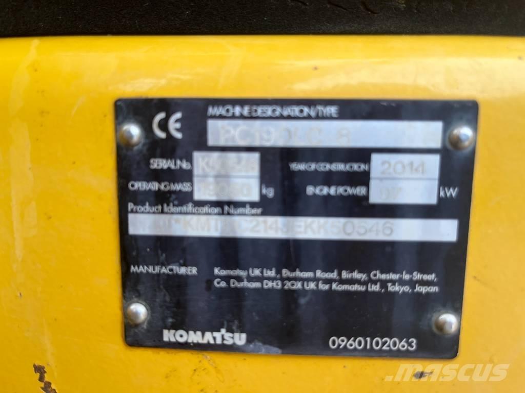 Komatsu PC 190 LC-8 Gravemaskiner på larvebånd
