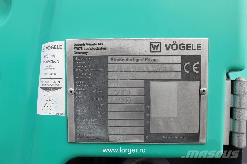 Vögele Super 1800 - 3i Asfaltudlæggere