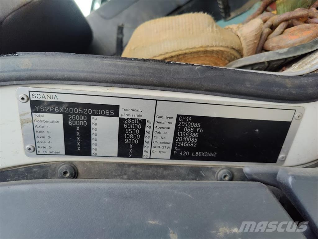 Scania P420 6x2 Lastbiler med tip