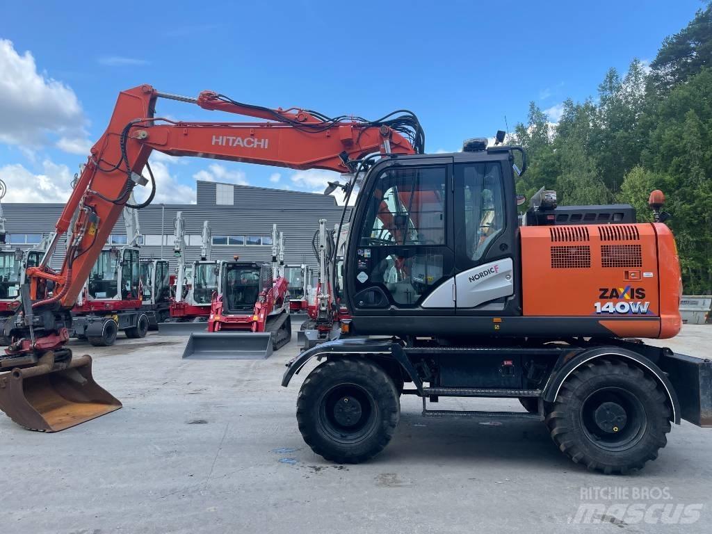 Hitachi ZX 140 W-6 Gravemaskiner på hjul
