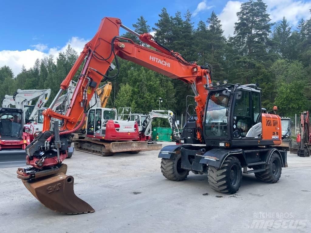 Hitachi ZX 140 W-6 Gravemaskiner på hjul