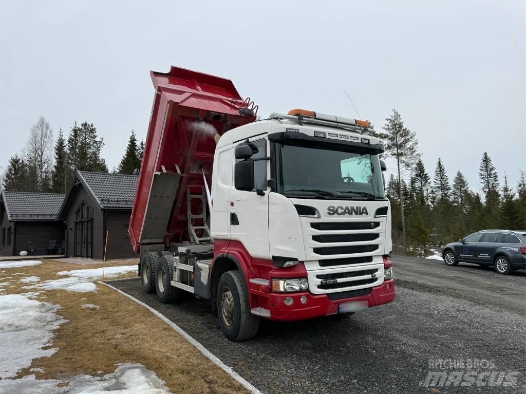 Scania R 620 6x4 V8 Lastbiler med tip