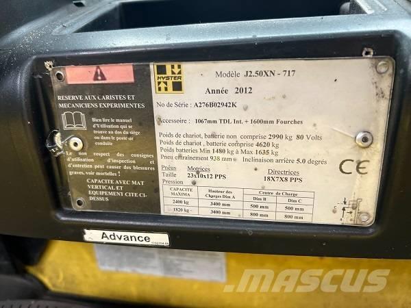 Hyster J2.5XN El gaffeltrucks