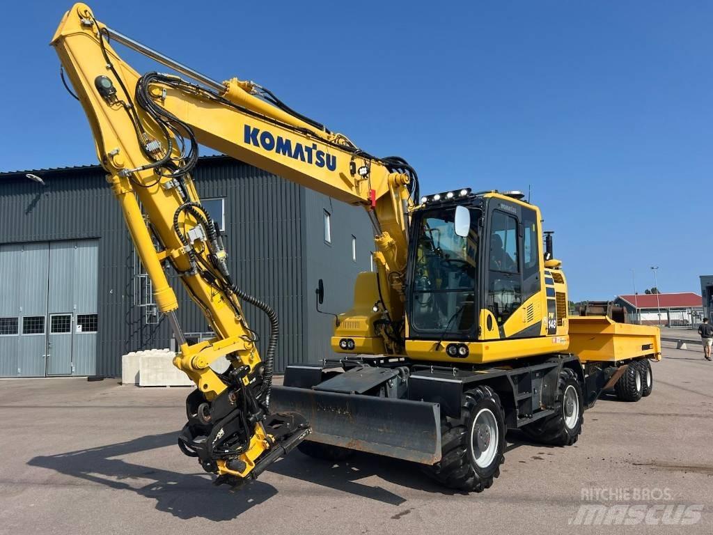 Komatsu PW148-11 Gravemaskiner på hjul