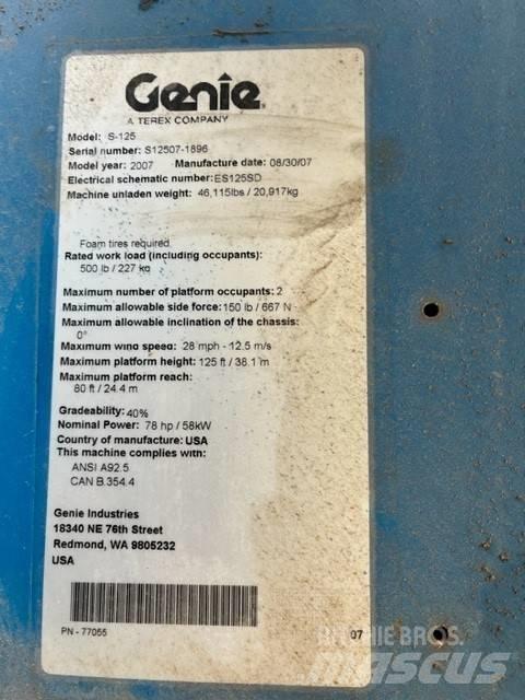 Genie S 125 Teleskoplifte