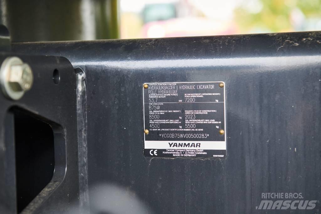 Yanmar B 75 W Gravemaskiner på hjul