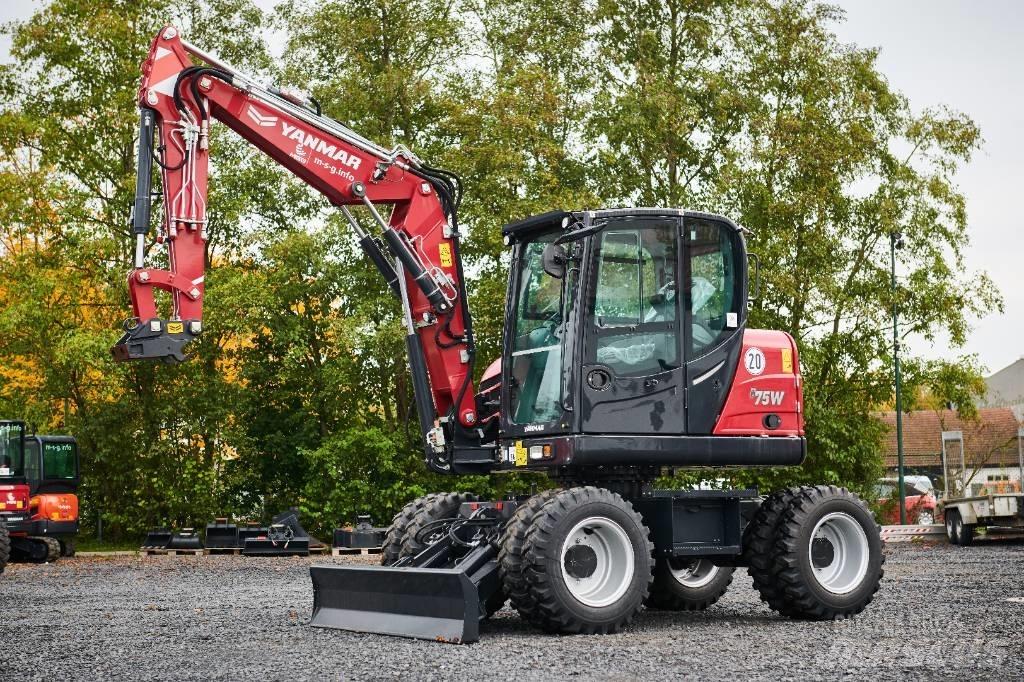 Yanmar B 75 W Gravemaskiner på hjul