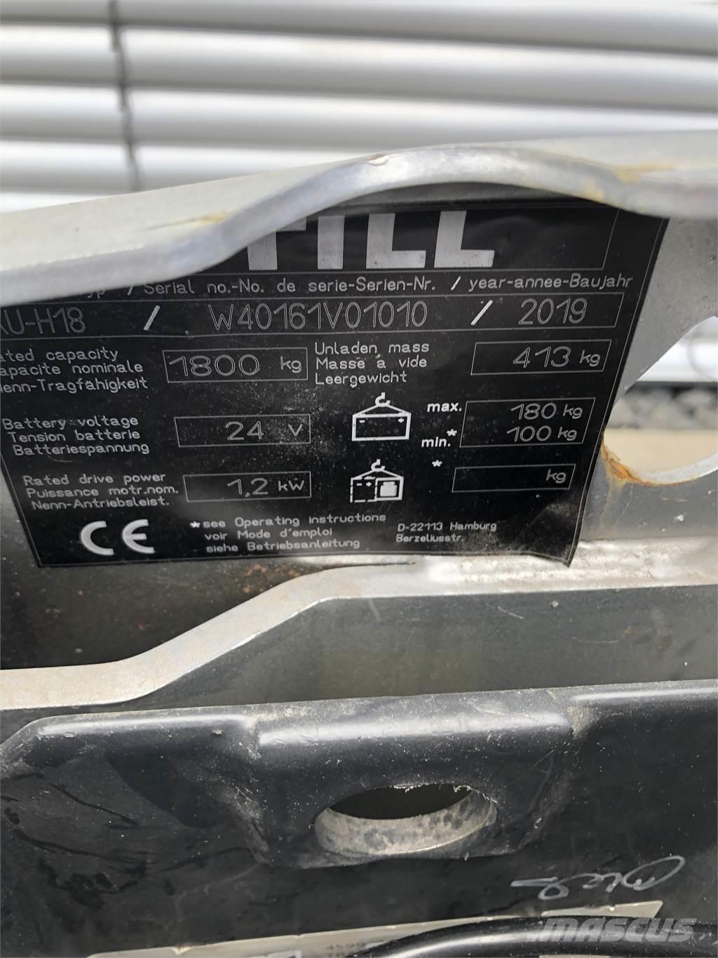 Still EXU-H18 El-palleløftere
