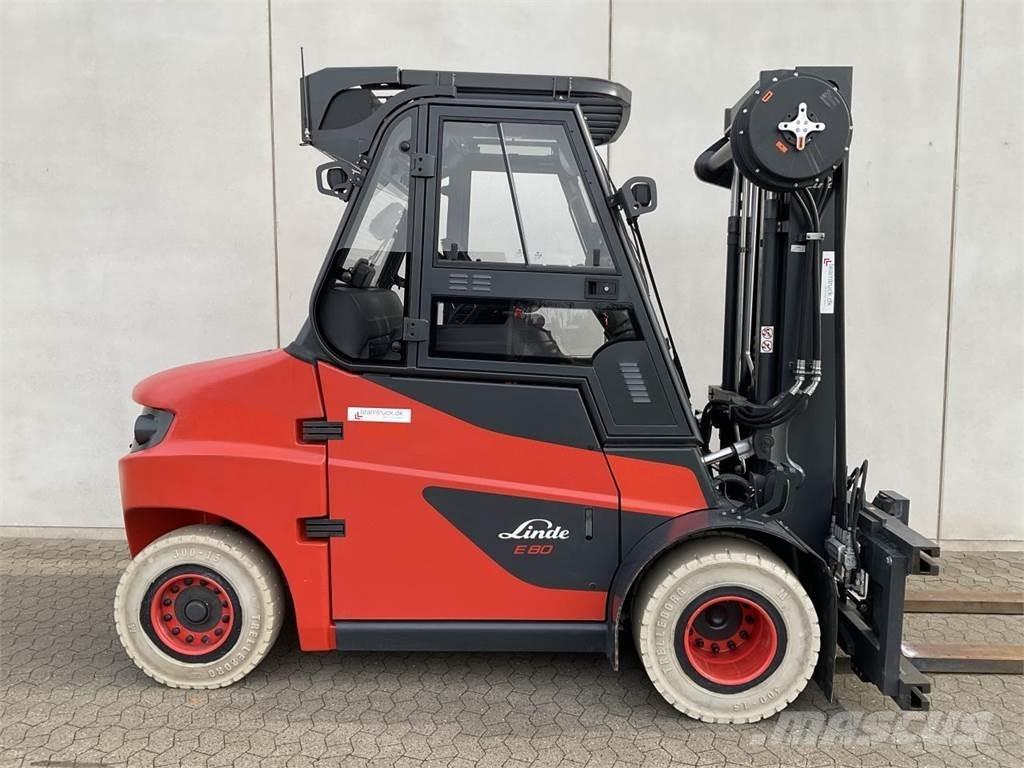 Linde E80-01/900 El gaffeltrucks