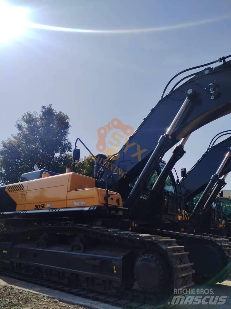 Hyundai R 505 L VS Gravemaskiner på larvebånd