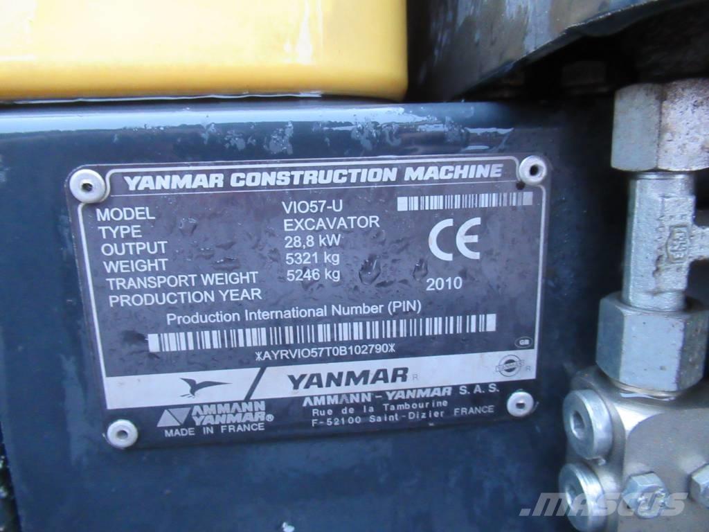 Yanmar Vio 57-U Minigravemaskiner