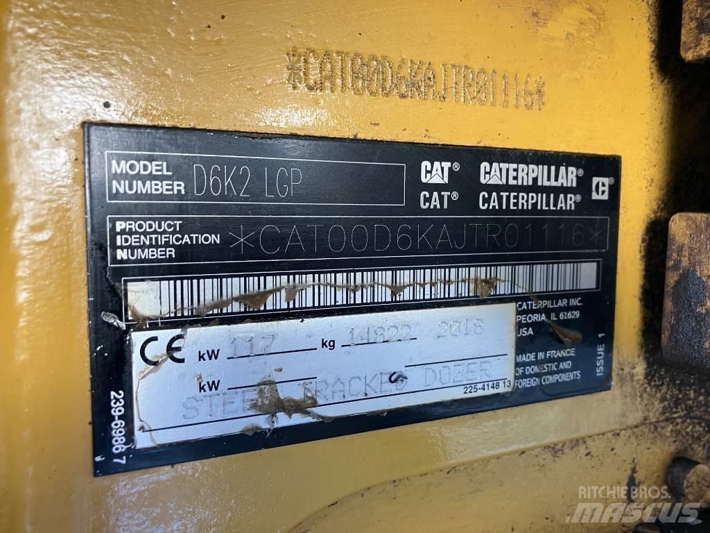 CAT D6K2 LGP Bulldozer på larvebånd