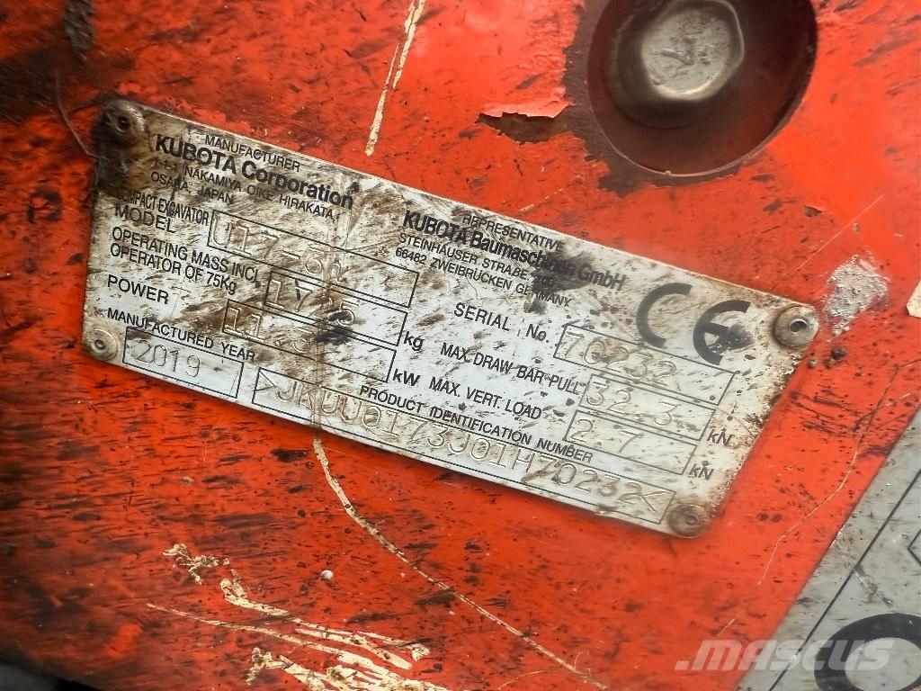 Kubota U 17-3 Minigravemaskiner