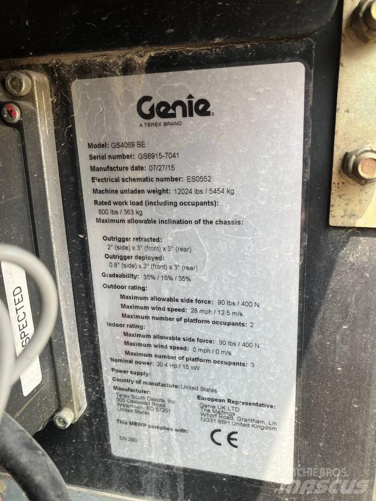 Genie GS 4069 BE Saxlifte