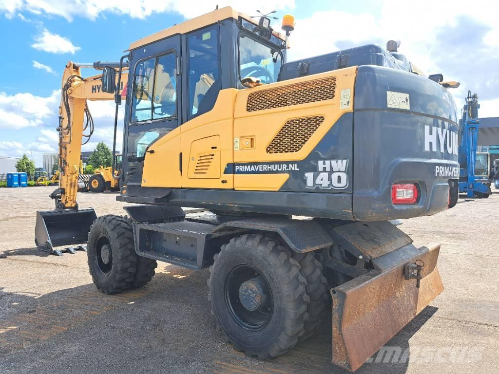 Hyundai HW 140 Gravemaskiner på hjul