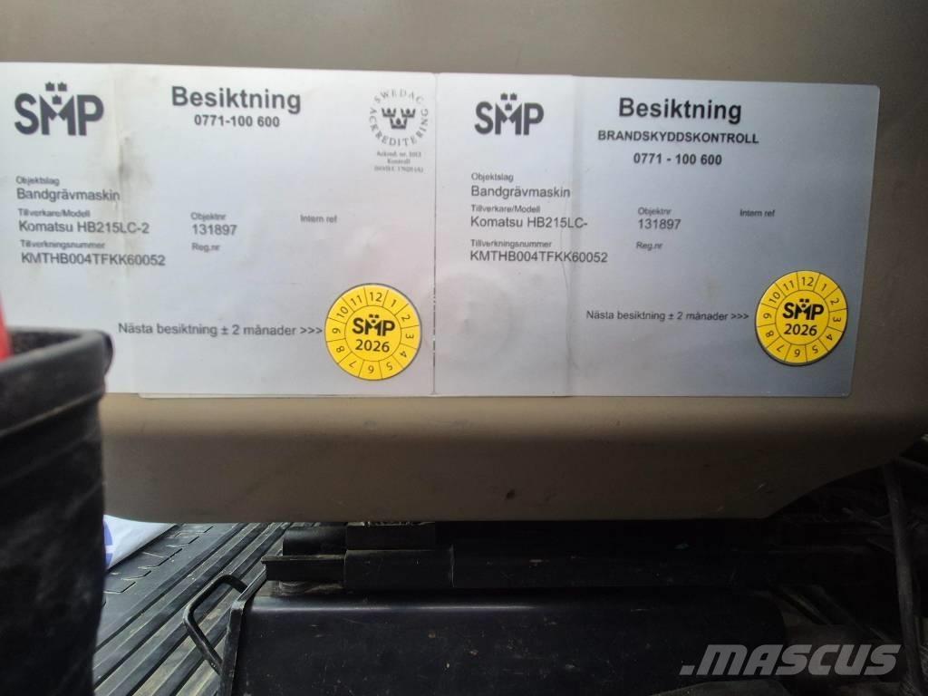 Komatsu HB215LC-2 Gravemaskiner på larvebånd