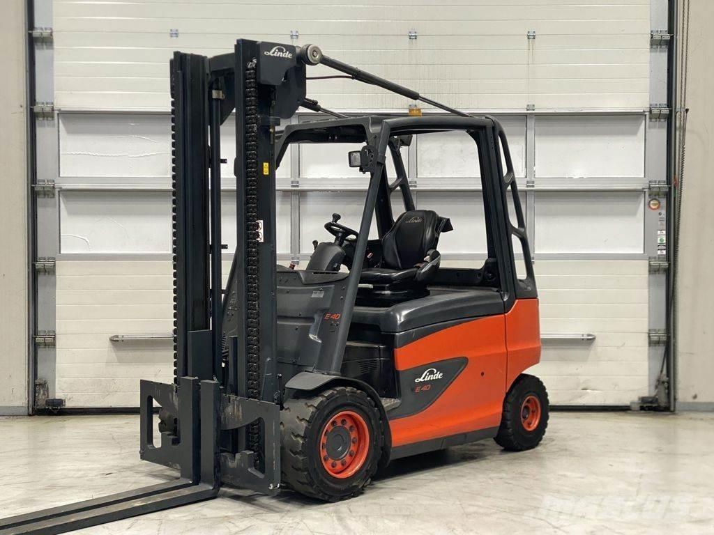 Linde E40H-01/600 El gaffeltrucks