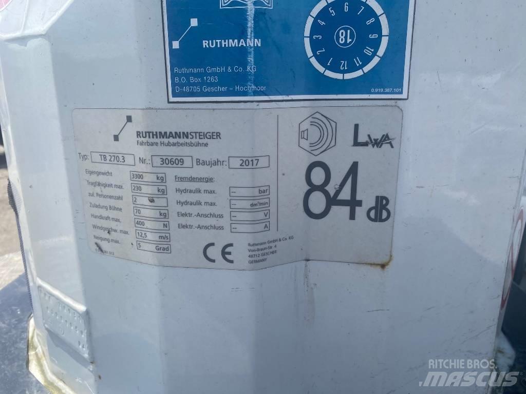 Ruthmann TB270.3 Lastbilmonterede lifte