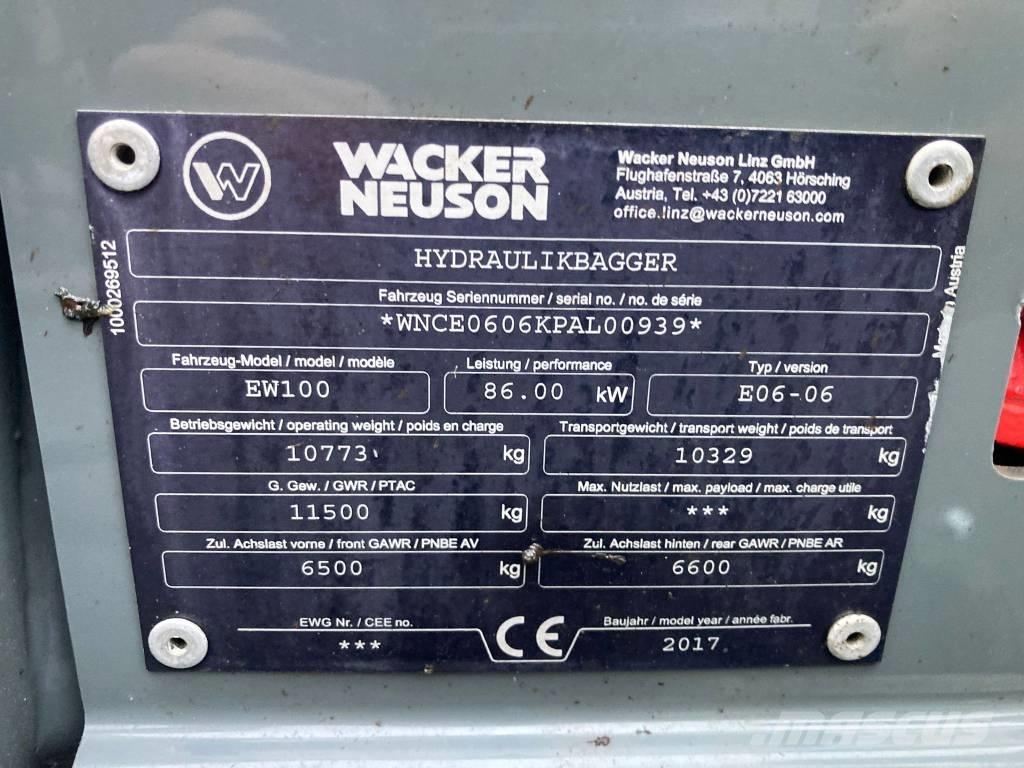 Wacker Neuson EW 100 Gravemaskiner på hjul