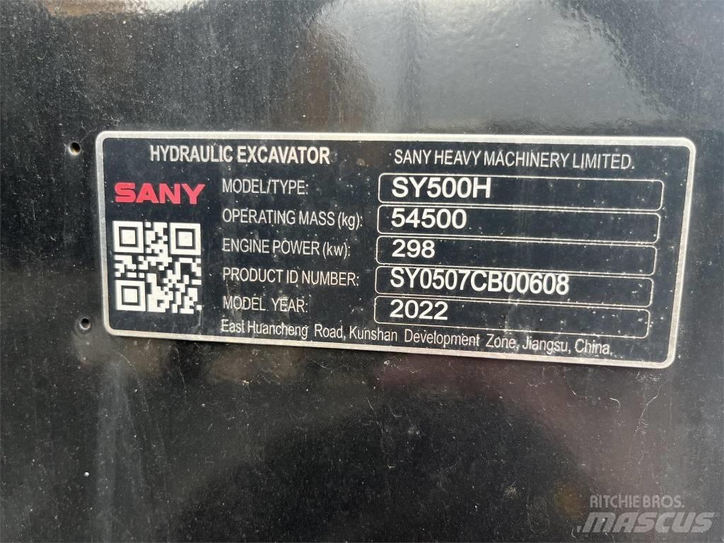 Sany SY 500 H Gravemaskiner på larvebånd