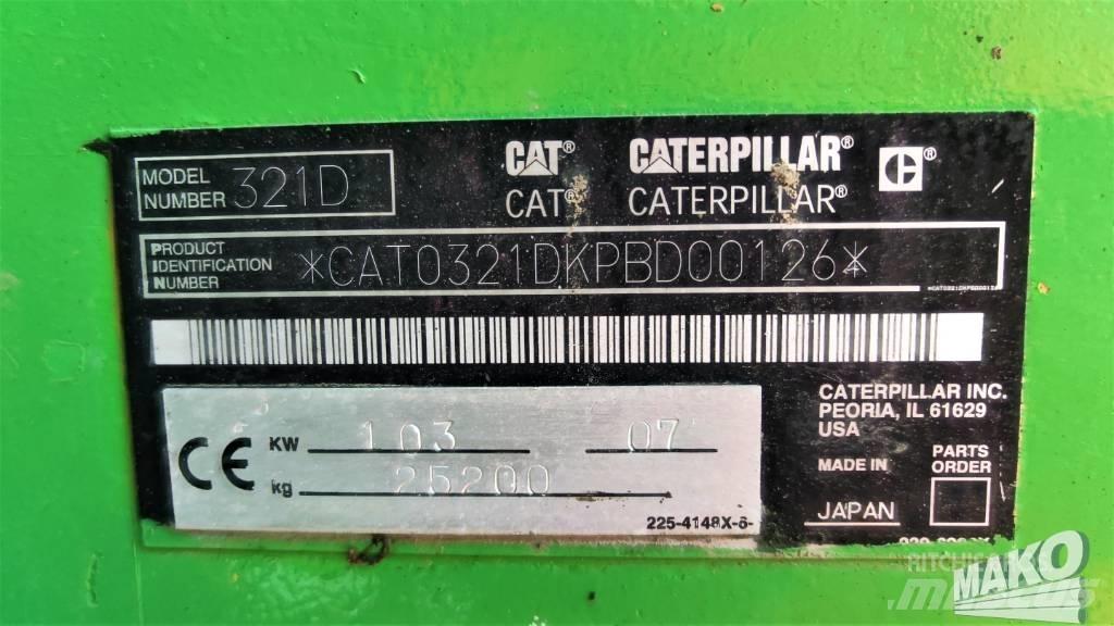 CAT 321 D Gravemaskiner på larvebånd