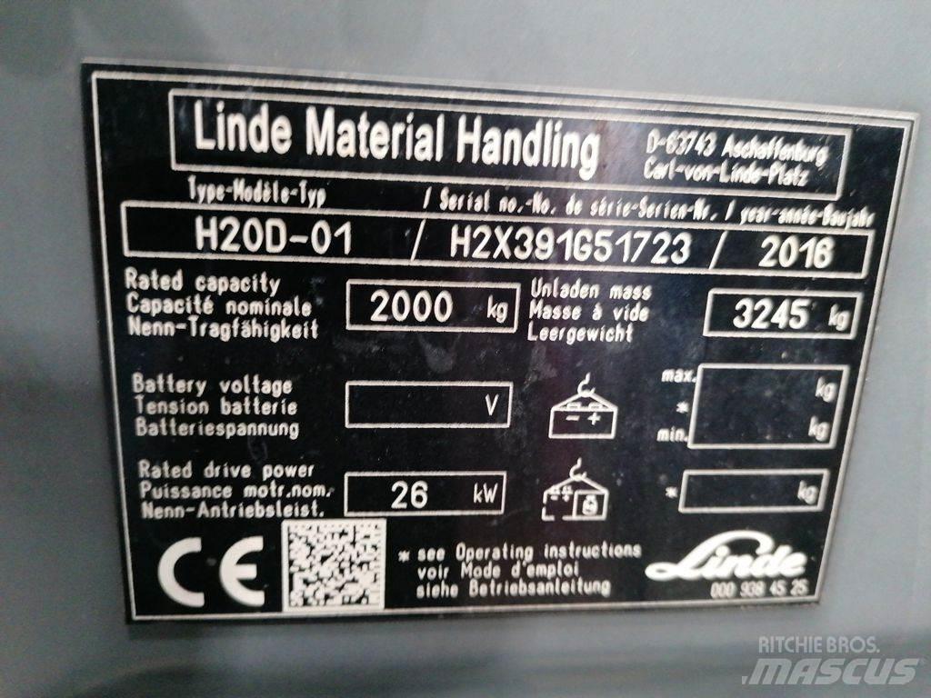 Linde H20D-01 Diesel gaffeltrucks