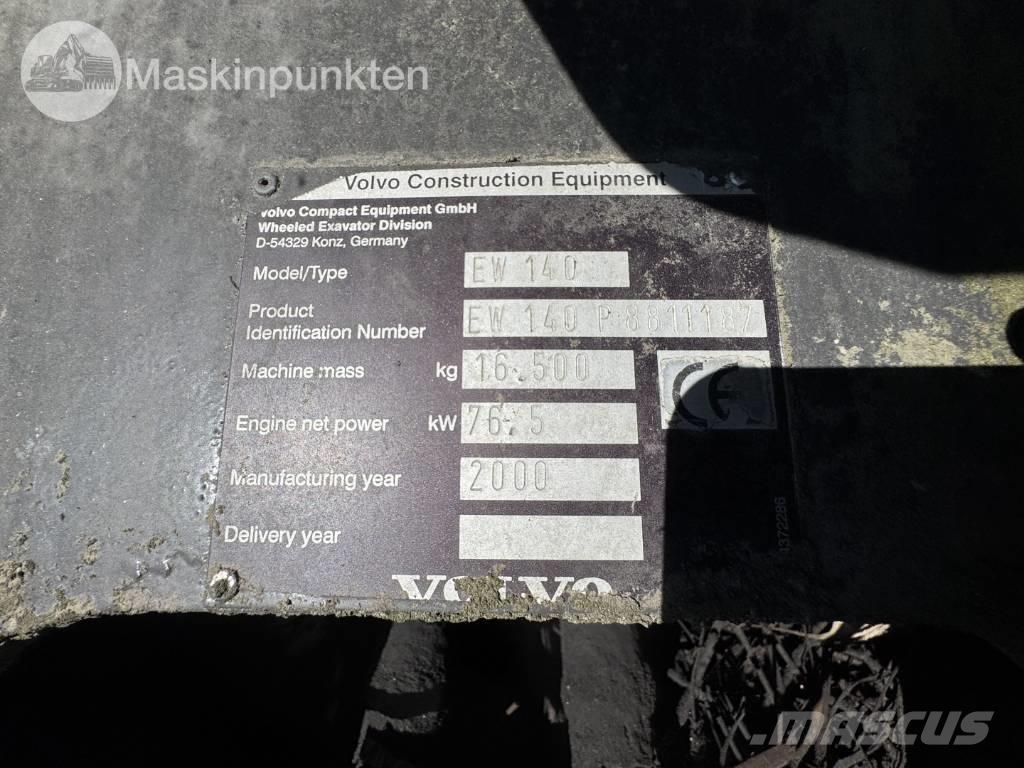 Volvo EW 140 B Gravemaskiner på hjul