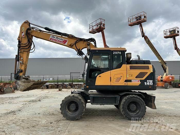 Hyundai HW140 Gravemaskiner på hjul