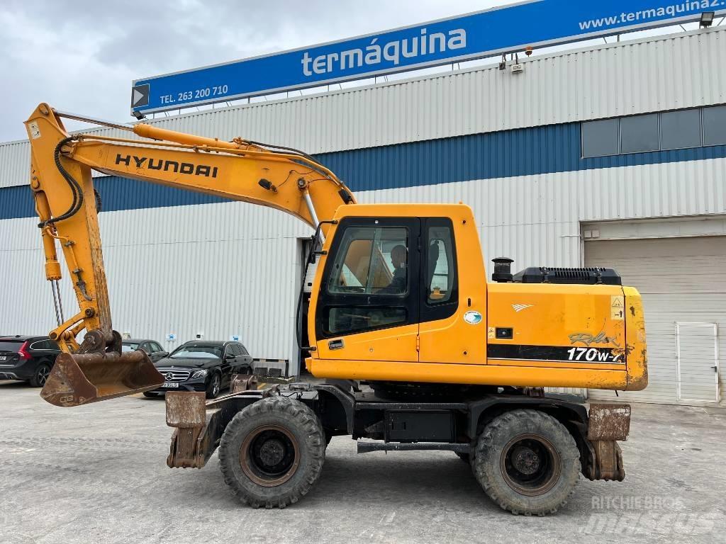 Hyundai R 170W-7 Gravemaskiner på hjul