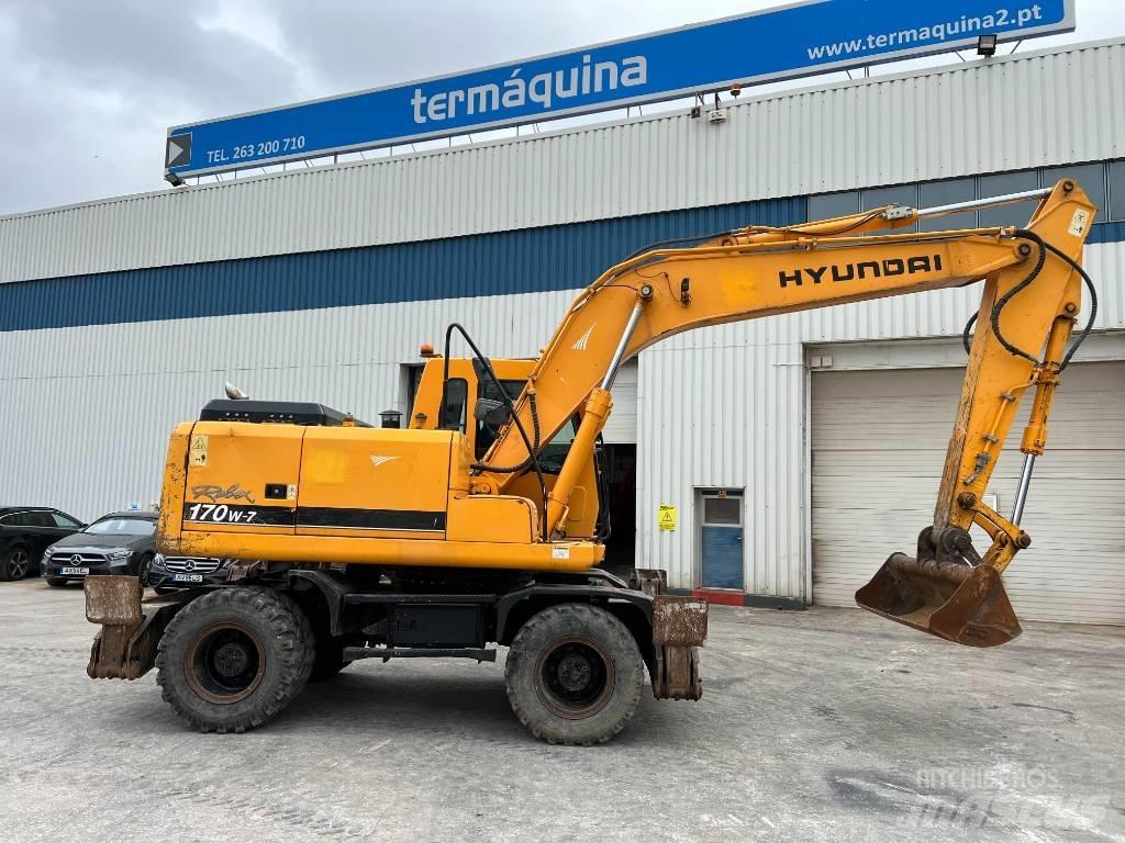 Hyundai R 170W-7 Gravemaskiner på hjul