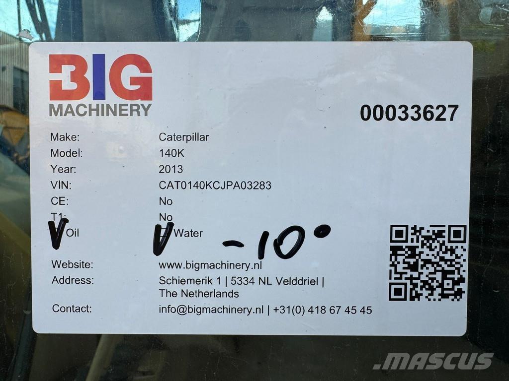 CAT 140K Vejhøvle / Gradere