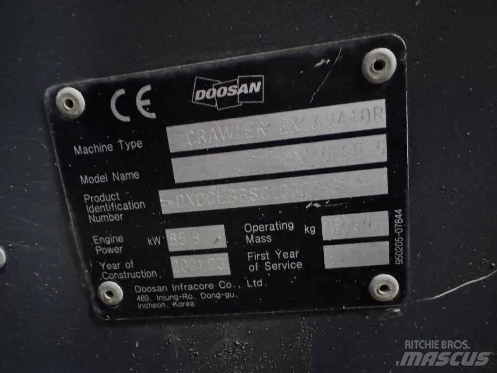 Doosan DX 140 LCR-5 Gravemaskiner på larvebånd