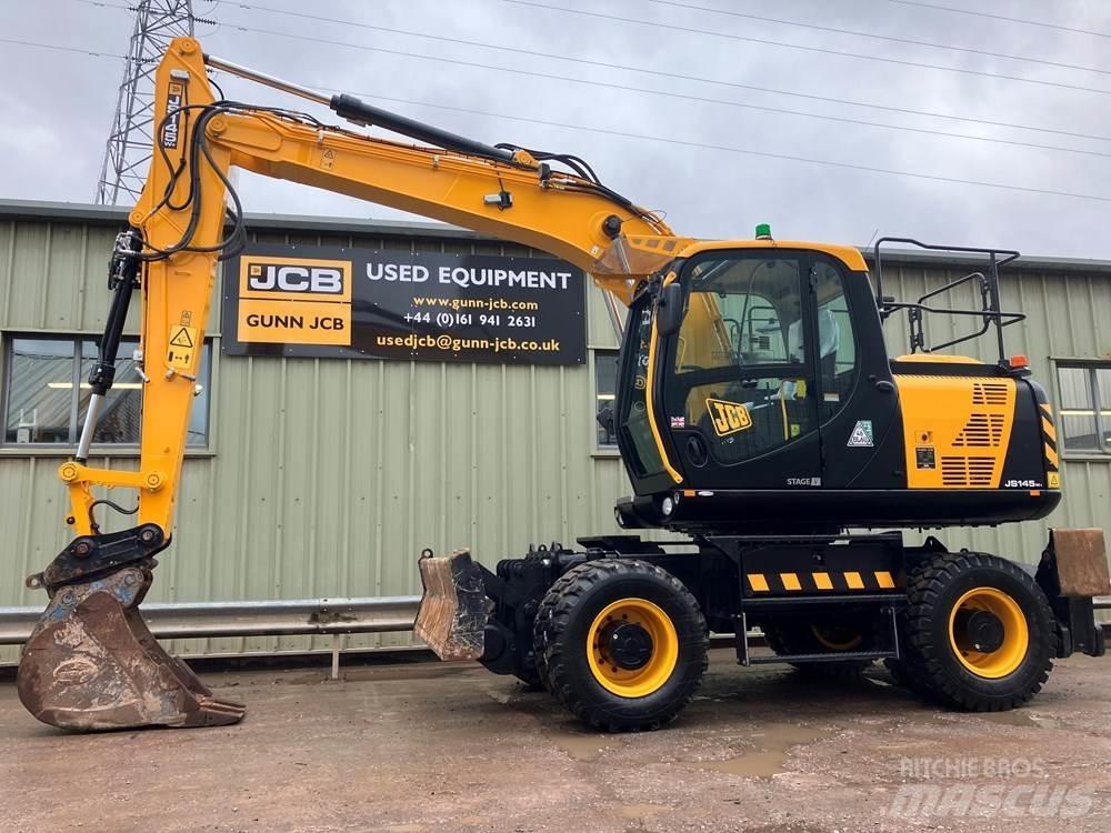 JCB JS145W Gravemaskiner på hjul