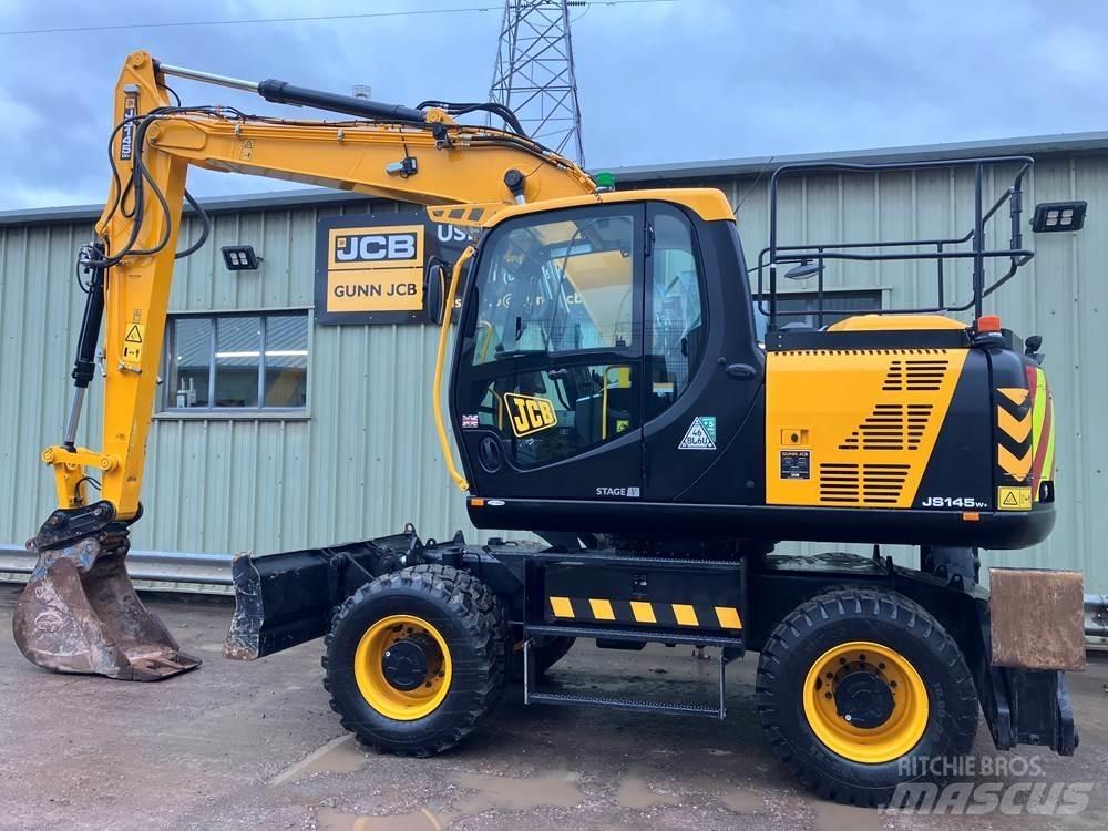 JCB JS145W Gravemaskiner på hjul