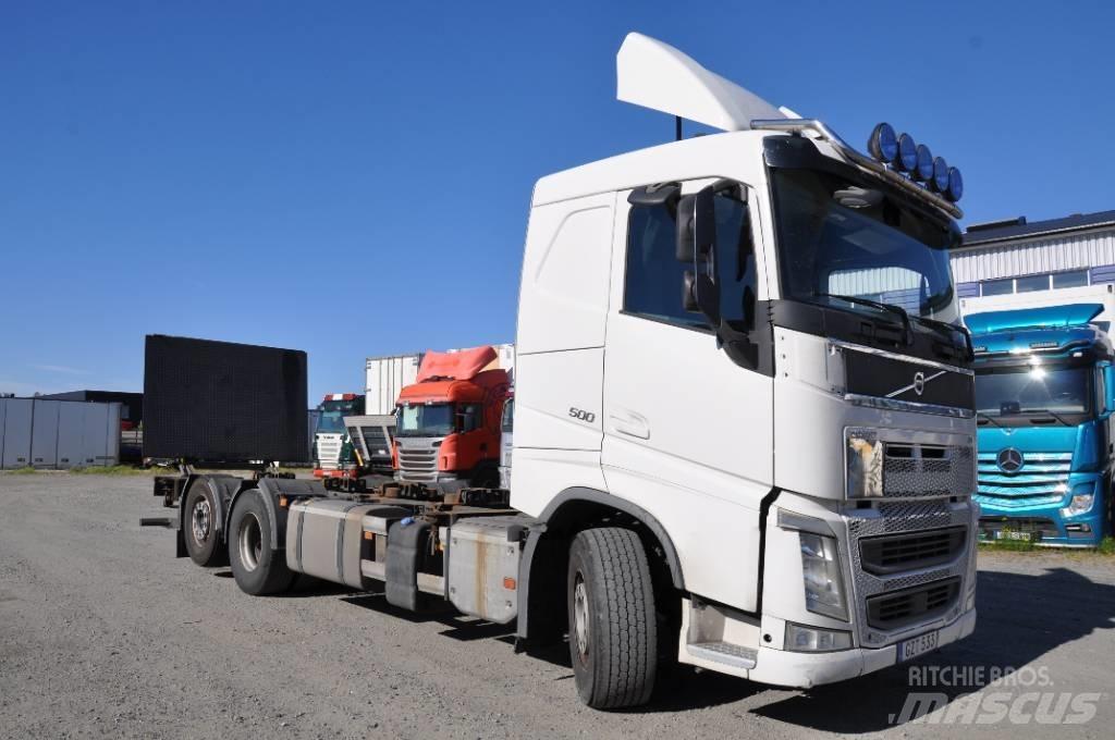 Volvo FH500 6X2 Lastbiler med containerramme / veksellad