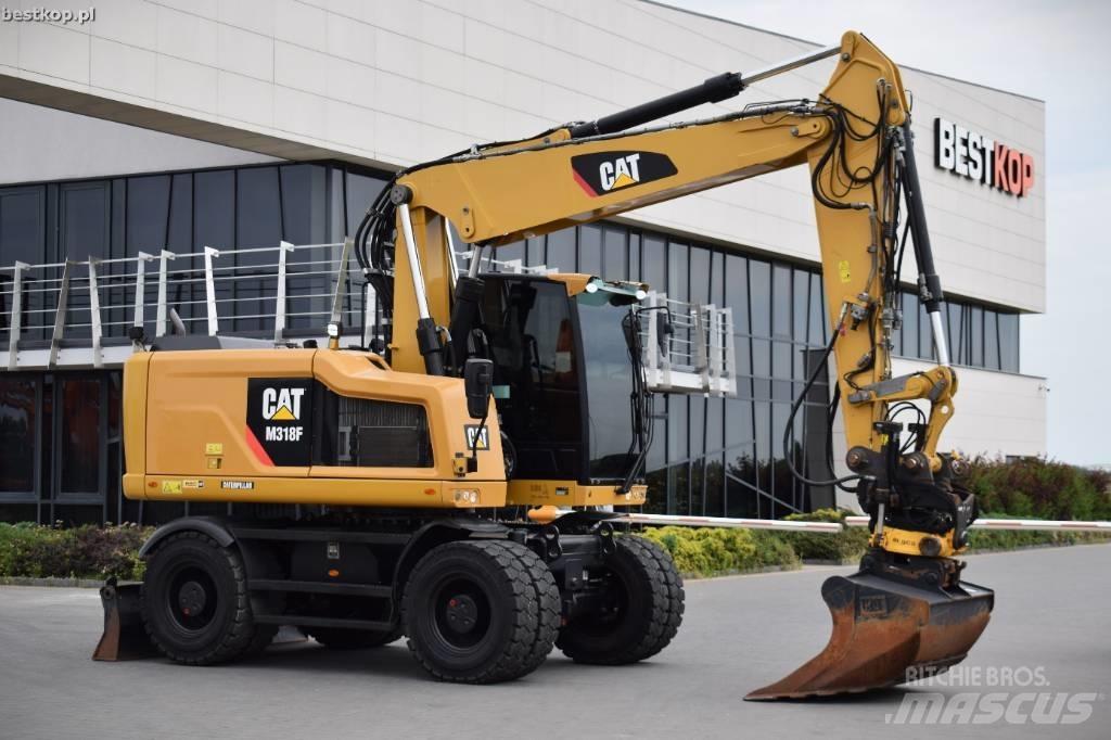 CAT M 318 F Gravemaskiner på hjul