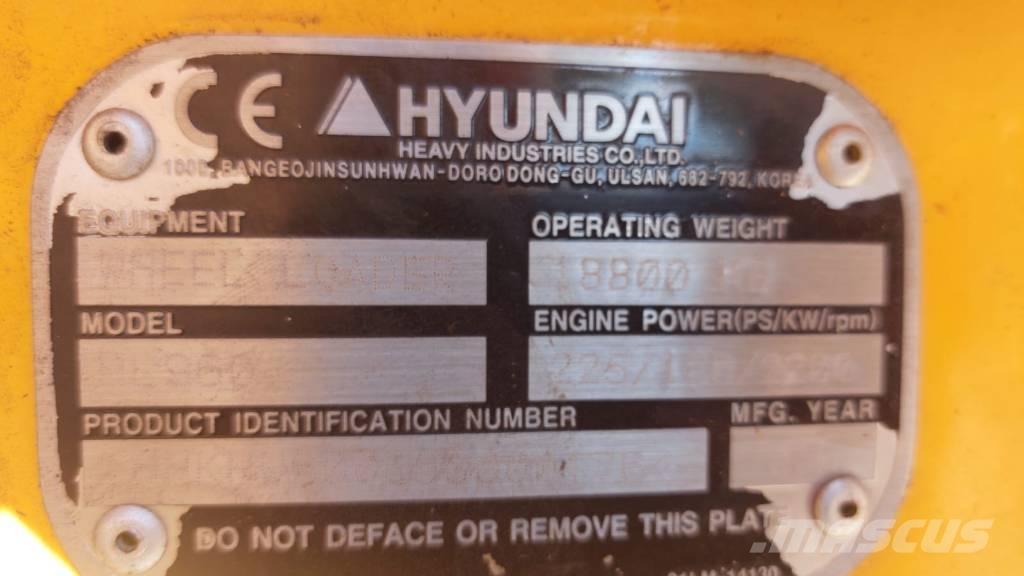 Hyundai HL 960 Læssemaskiner på hjul