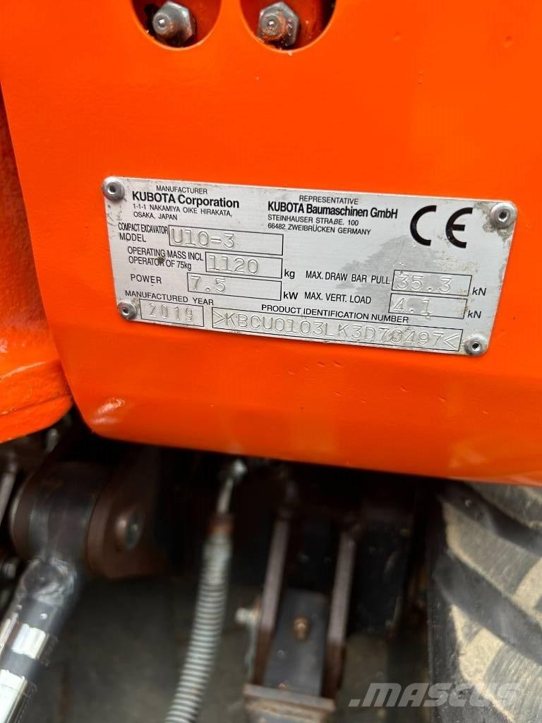 Kubota U 10-3 Minigravemaskiner