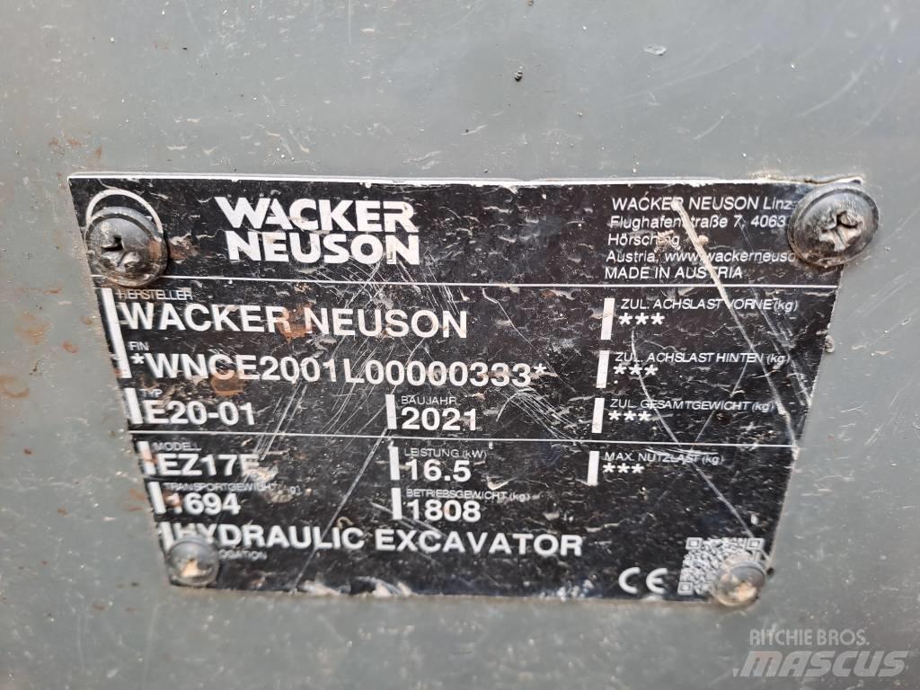 Wacker Neuson EZ17e Gravemaskiner på larvebånd