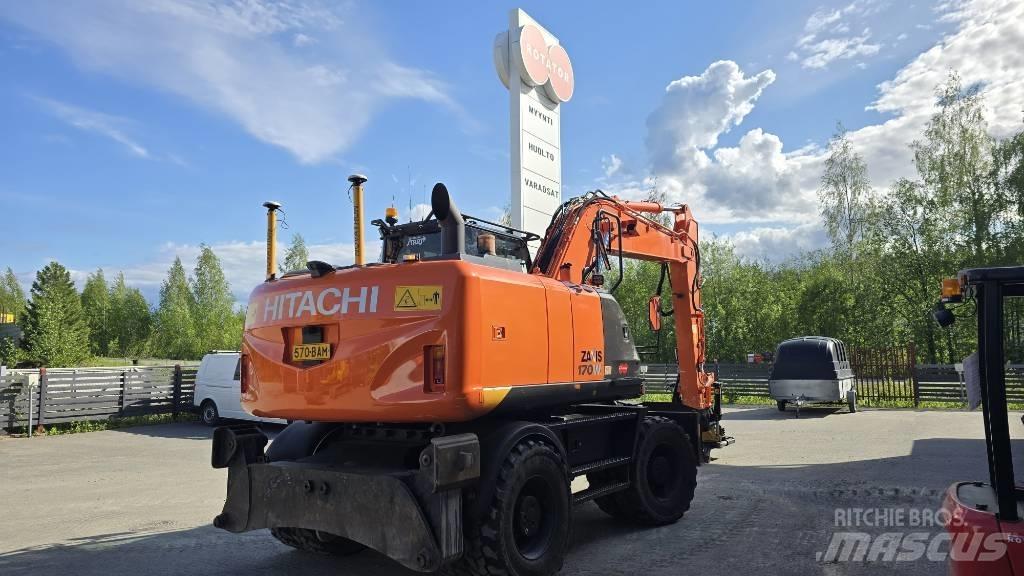 Hitachi ZX 170 W-5 Gravemaskiner på hjul