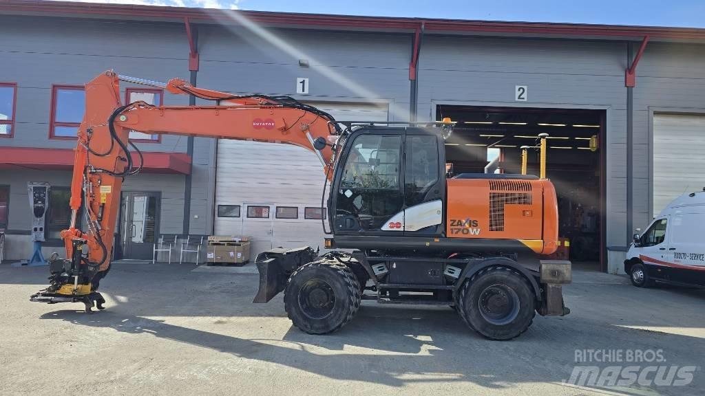 Hitachi ZX 170 W-5 Gravemaskiner på hjul